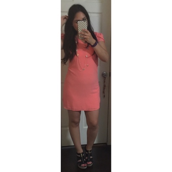 Japna coral shift dress - Picture 6 of 6